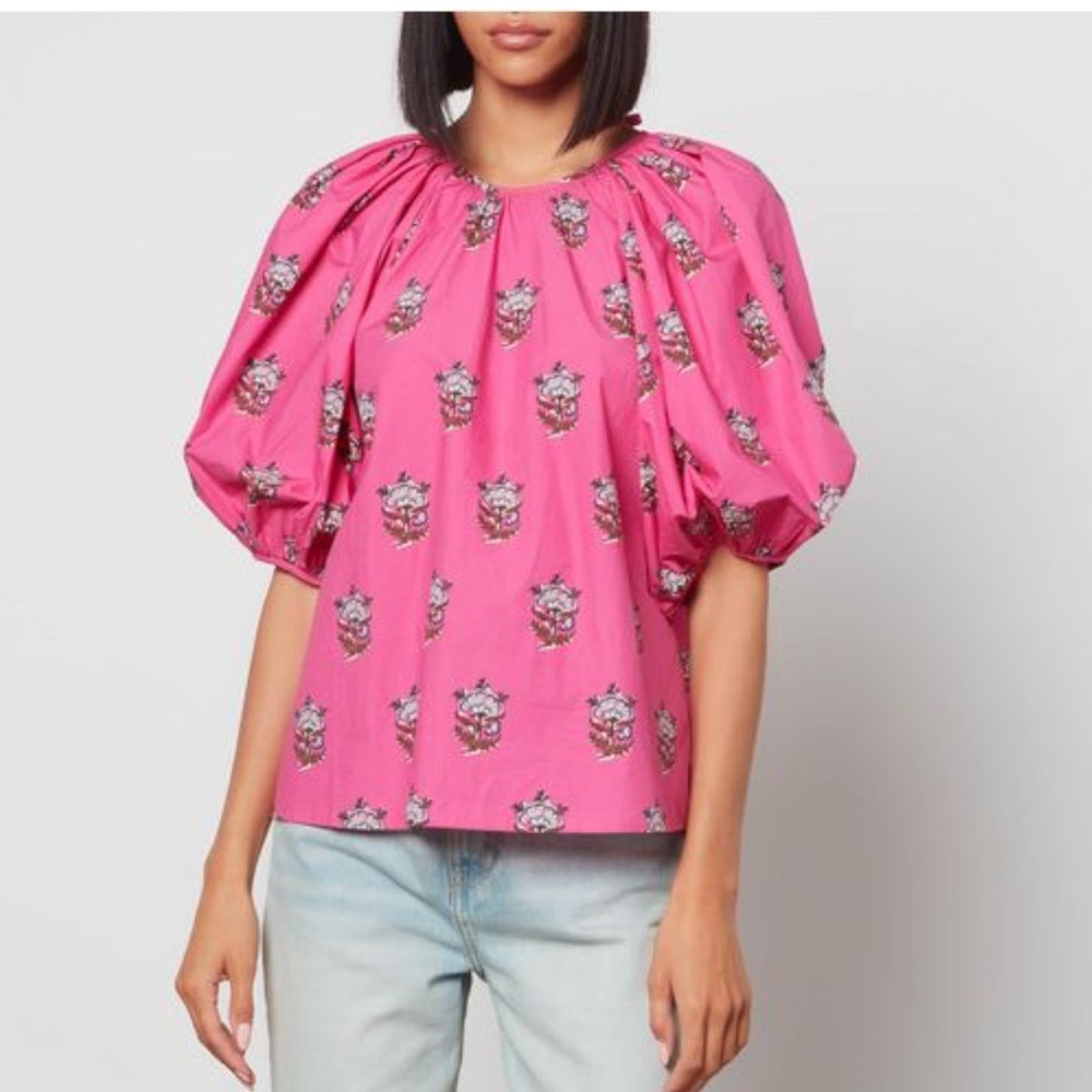 Rhode Rowan top hot pink NWOT